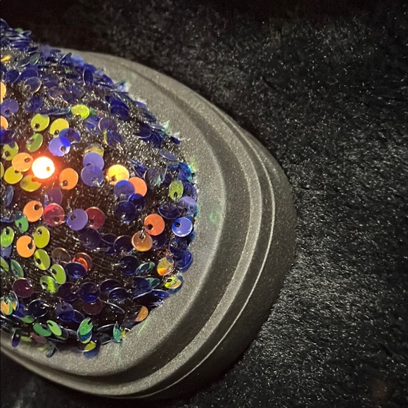 Y2K Sequin Embellished Combat Boots 8.5 M - Picture 7 of 7